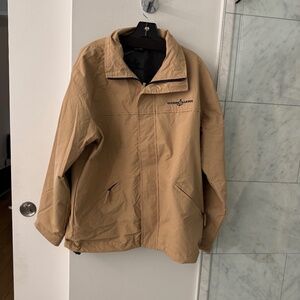 Ulysses Nardin Men’s beige sailing, coastal, rain jacket L